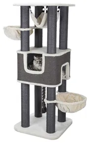 XXL-Kratzbaum HUMBERTO, 174 x 68 x 68, creme/grau